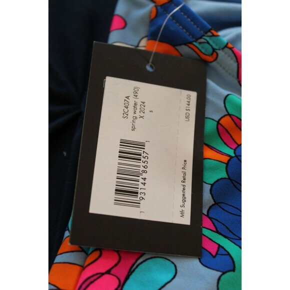 NWT KATE SPADE New York Tie Front One Piece Underwired Swimsuit Spring Water S - Picture 4 of 5